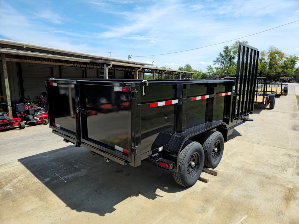 7x16 IBeam Hybrid Hydraulic Dump Trailer with 3ft Sides (2) 6K Axles