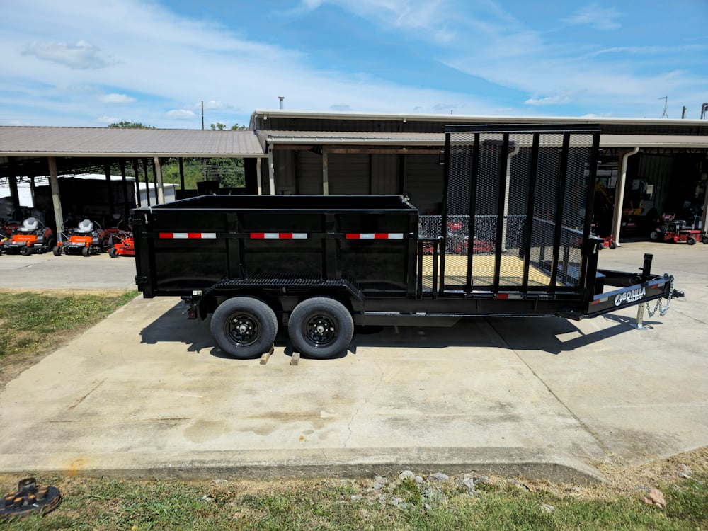 7x16 IBeam Hybrid Hydraulic Dump Trailer with 3ft Sides (2) 6K Axles