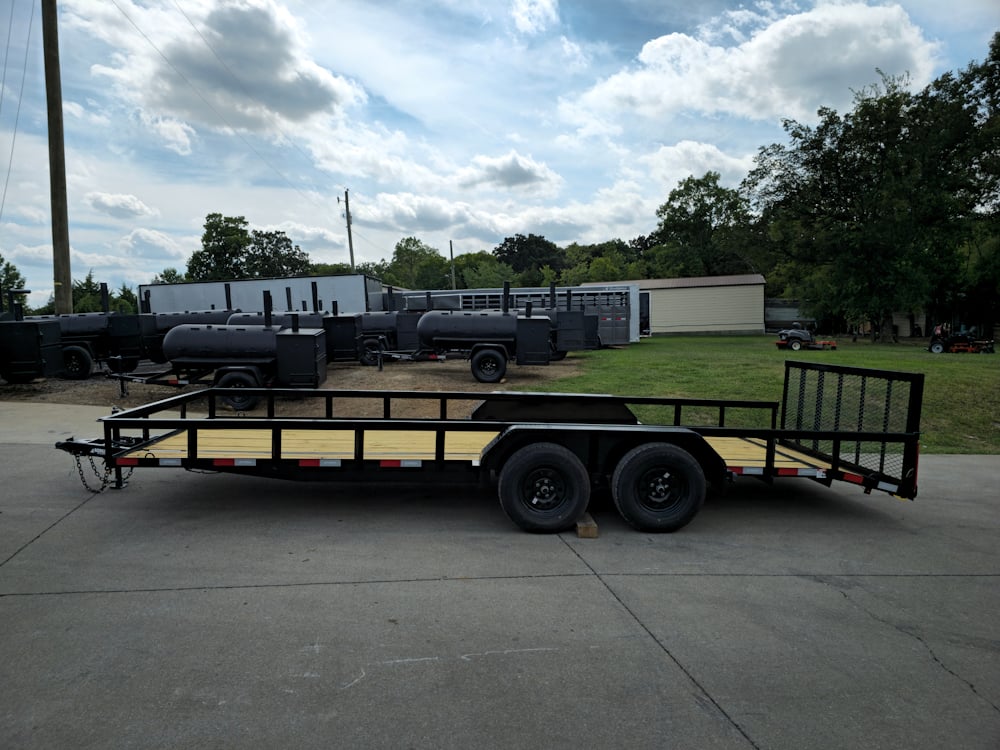 7x20 Dovetail Utility Trailer (2) 3500lb Axles