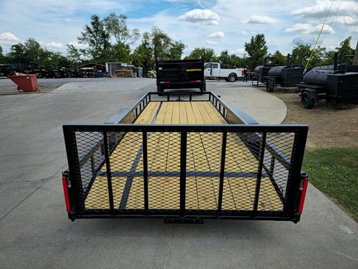 7x20 Utility Trailer Dovetail Powder Coated W/gate (2) 3500lb Axles 7k