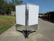 7' X 16' White Vnose Enclosed Trailer (2) 3,500lb Axles 7ft With Splash Guards - SLE Equipment - 2