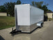 7' X 16' White Vnose Enclosed Trailer (2) 3,500lb Axles 7ft With Splash Guards - SLE Equipment - 3