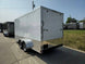 7' X 16' White Vnose Enclosed Trailer (2) 3,500lb Axles 7ft With Splash Guards - SLE Equipment - 6