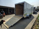 7' X 16' White Vnose Enclosed Trailer (2) 3,500lb Axles 7ft With Splash Guards - SLE Equipment - 17