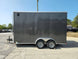 7' x 14' Charcoal Gray Enclosed Trailer 8ft Interior - SLE Equipment - 7