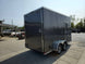 7' x 14' Charcoal Gray Enclosed Trailer 8ft Interior - SLE Equipment - 8