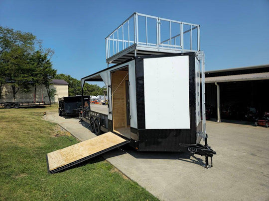 Enclosed Trailer 8.5' X 24' White Hybrid Drone and Equipment Hauler - SLE Equipment - 1