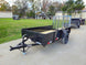 5' X 10' Utility Trailer Straight Deck 18" Sides Tall Gate - SLE Equipment - 3