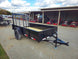 5' X 10' Utility Trailer Straight Deck 18" Sides Tall Gate - SLE Equipment - 10
