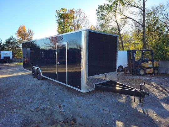 Custom Enclosed Trailer 8.5' X 28' Black Event Storage - SLE Equipment - 2
