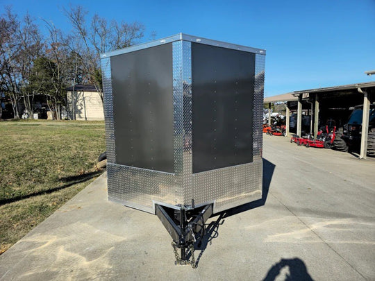 Enclosed Trailer 8.5' X 24' Tandem Axle Charcoal Grey 7' Interior Motorcycle Car Hauler - SLE Equipment - 2