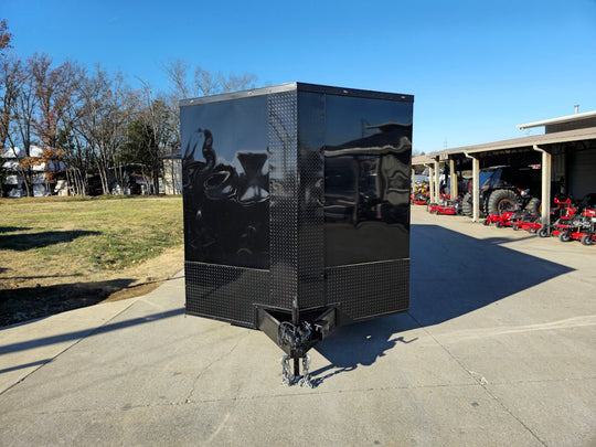 8.5x28 V - Nose Enclosed Trailer Black Out and Escape Door (2) 5,200lb Axles - SLE Equipment - 2