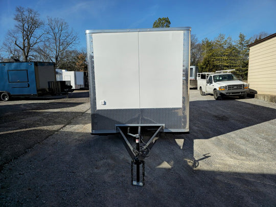 8.5' X 18' White Marketing Event Concession Trailer - SLE Equipment - 2