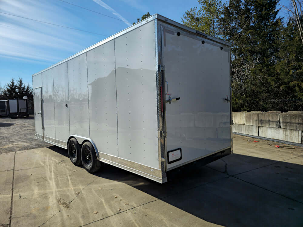 8.5' X 24' White Stage & Event Marketing Concession Trailer - SLE Equipment - 5