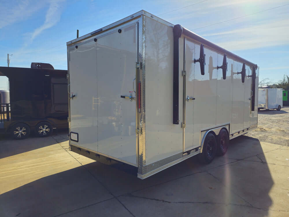 8.5' X 24' White Stage & Event Marketing Concession Trailer - SLE Equipment - 7