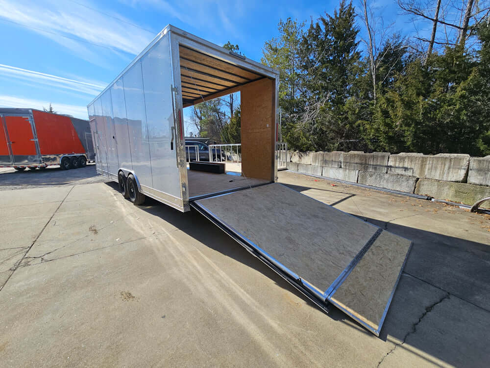 8.5' X 24' White Stage & Event Marketing Concession Trailer - SLE Equipment - 19