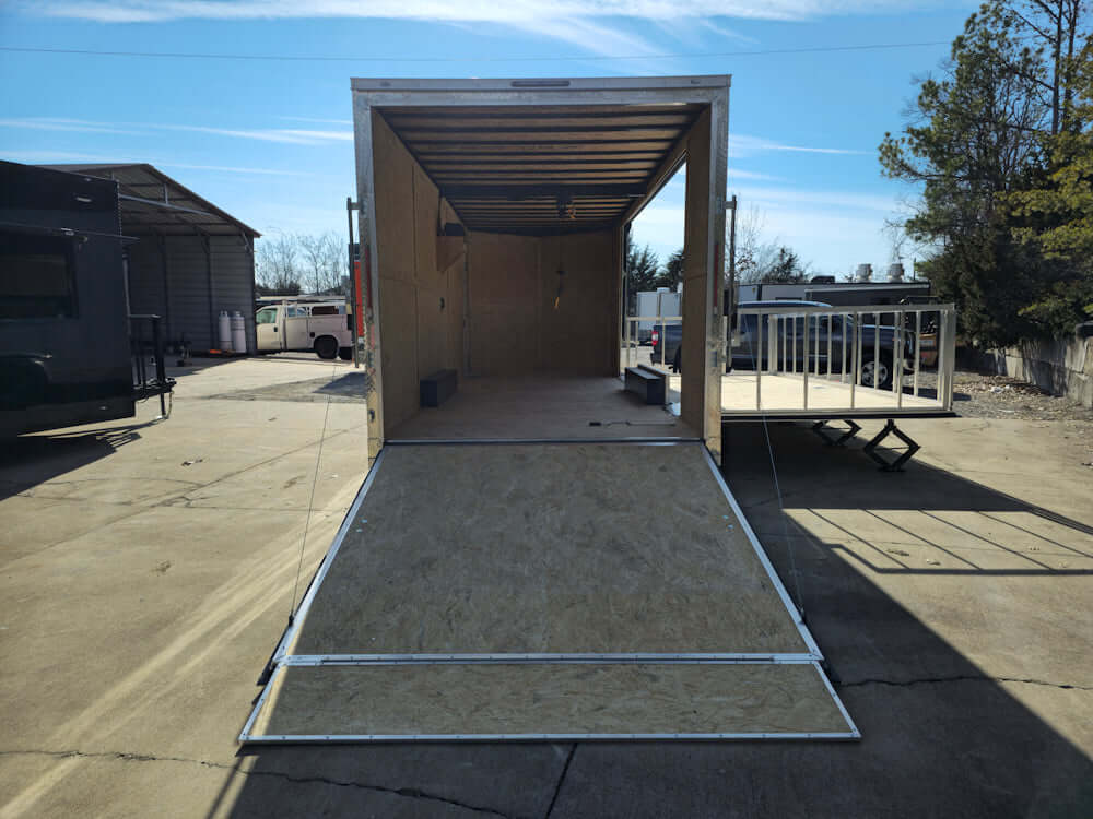 8.5' X 24' White Stage & Event Marketing Concession Trailer - SLE Equipment - 20
