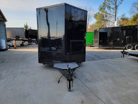 8.5' X 24' Concession Trailer Black Food Event Catering - SLE Equipment - 2
