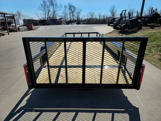 6'4" x 16 Utility Trailer Double Axle Dovetail With Gate Powder Coated (2) 3500lb Axles - SLE Equipment - 16