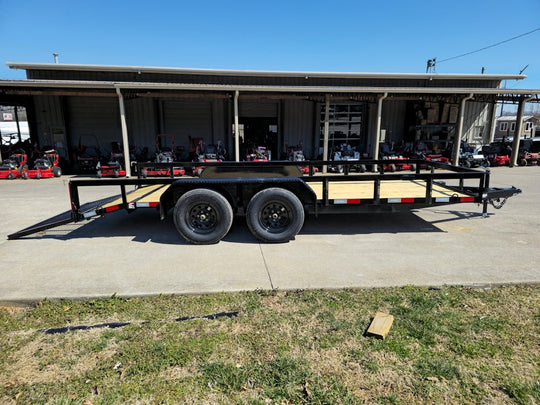 6'4" x 16 Utility Trailer Double Axle Dovetail With Gate Powder Coated (2) 3500lb Axles - SLE Equipment - 22