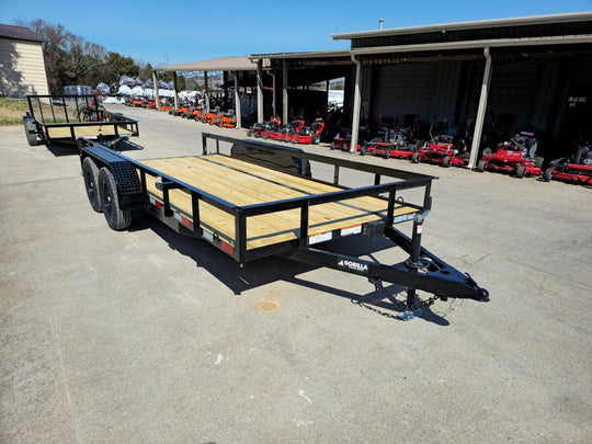 6'4" x 16 Utility Trailer Double Axle Dovetail With Gate Powder Coated (2) 3500lb Axles - SLE Equipment - 10