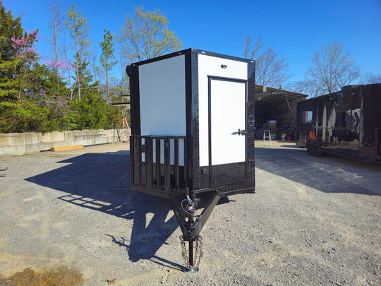 8.5' X 22' White / W Black Out Concession Trailer Kettle Corn Event Catering - SLE Equipment - 2