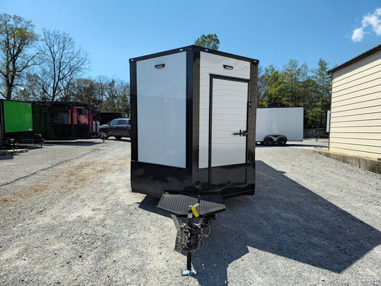 8.5' X 24' White With Blackout All Electric Food Trailer Event Catering - SLE Equipment - 2