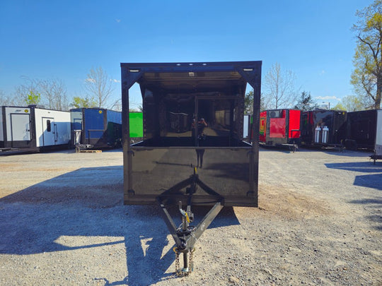 8.5' X 25' Black Concession Trailer Food Event Catering - SLE Equipment - 2