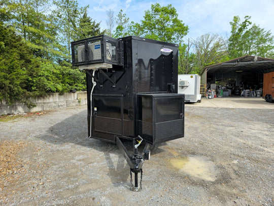 8.5' X 20' Black W/BO Concession Trailer Beverage Vending - SLE Equipment - 2