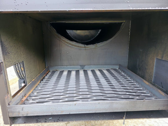 BBQ Smoker 2 Door 300 Gallon Trailer Pull Behind with Charcoal Grill on Front - SLE Equipment - 22