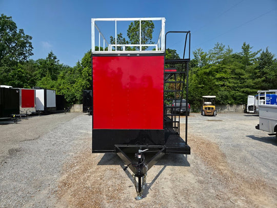 8.5' X 22' Red Hybrid Custom Drone and Equipment Trailer Agricultural and Spray - SLE Equipment - 2