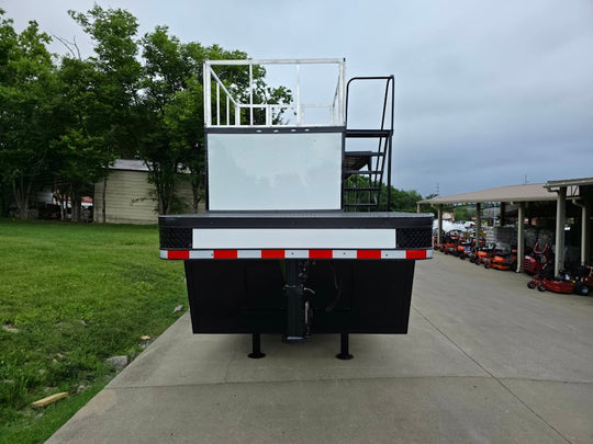 8.5" X 38" White Custom Drone and Equipment Trailer Agricultural and Spray - SLE Equipment - 2