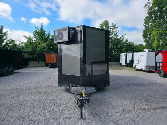 8.5' X 20' Charcoal Grey With Blackout Concession Trailer Food Event Catering - SLE Equipment - 2