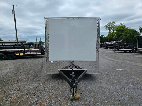 8.5' X 20' Custom White Hybrid Trailer With A/C and (2) 5,200lb Axles - SLE Equipment - 2