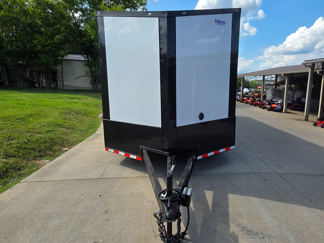8.5x28 Enclosed Trailer Fully Loaded V Nose 30 Amp Elec. (2) 7,000LB Axle 14K GVWR Front
