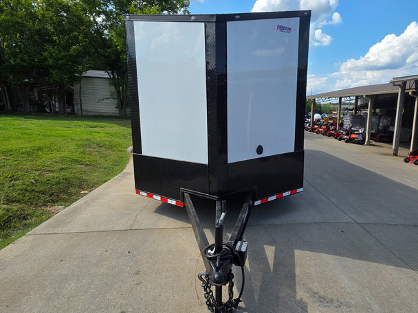 8.5x28 Enclosed Trailer Fully Loaded V Nose 30 Amp Elec. (2) 7,000LB Axle 14K GVWR Front