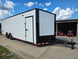 8.5x28 Enclosed Trailer Fully Loaded V Nose 30 Amp Elec. (2) 7,000LB Axle 14K GVWR Front Right