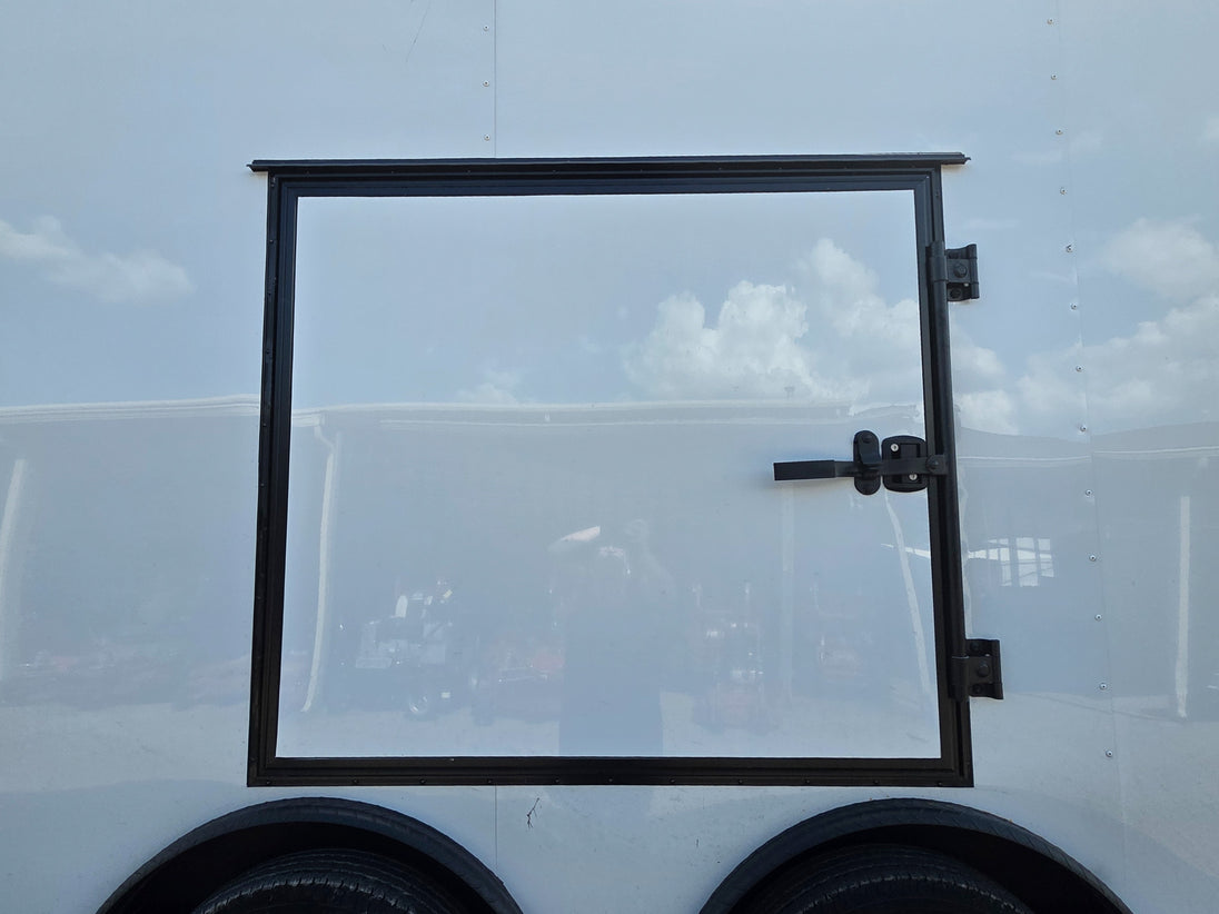 8.5x28 Enclosed Trailer Fully Loaded V Nose 30 Amp Elec. (2) 7,000LB Axle 14K GVWR Side Door