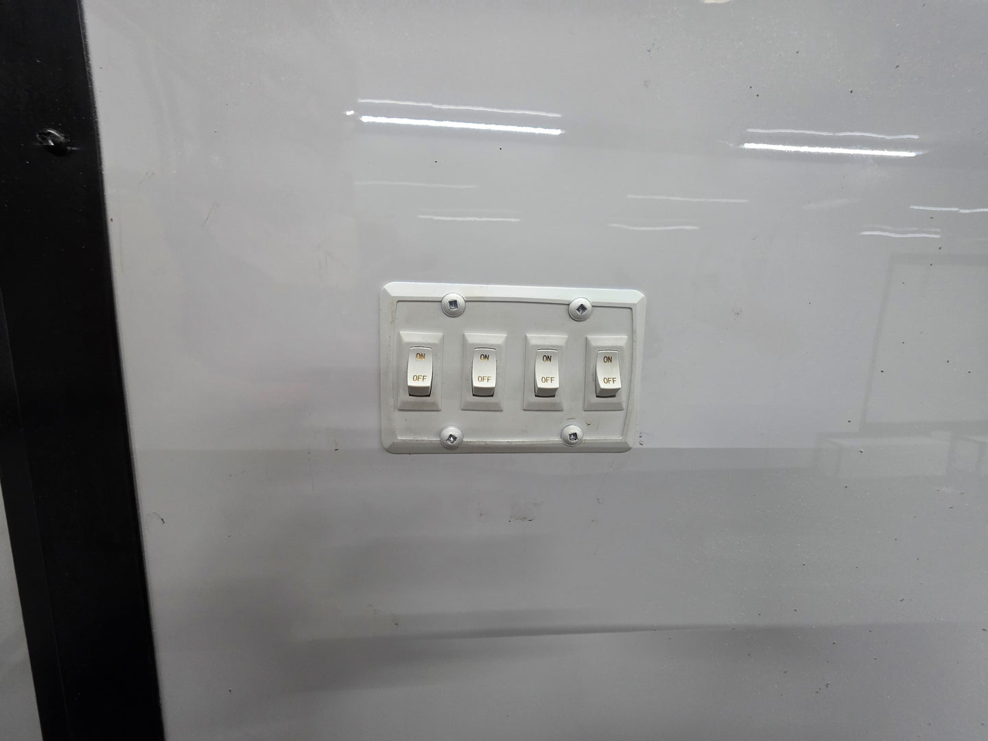 8.5x28 Enclosed Trailer Fully Loaded V Nose 30 Amp Elec. (2) 7,000LB Axle 14K GVWR Light Switches 