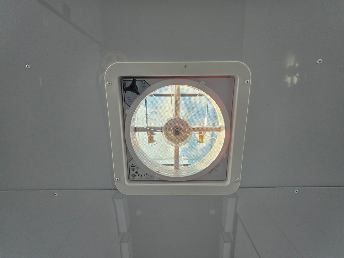 8.5x28 Enclosed Trailer Fully Loaded V Nose 30 Amp Elec. (2) 7,000LB Axle 14K GVWR Vent Fan