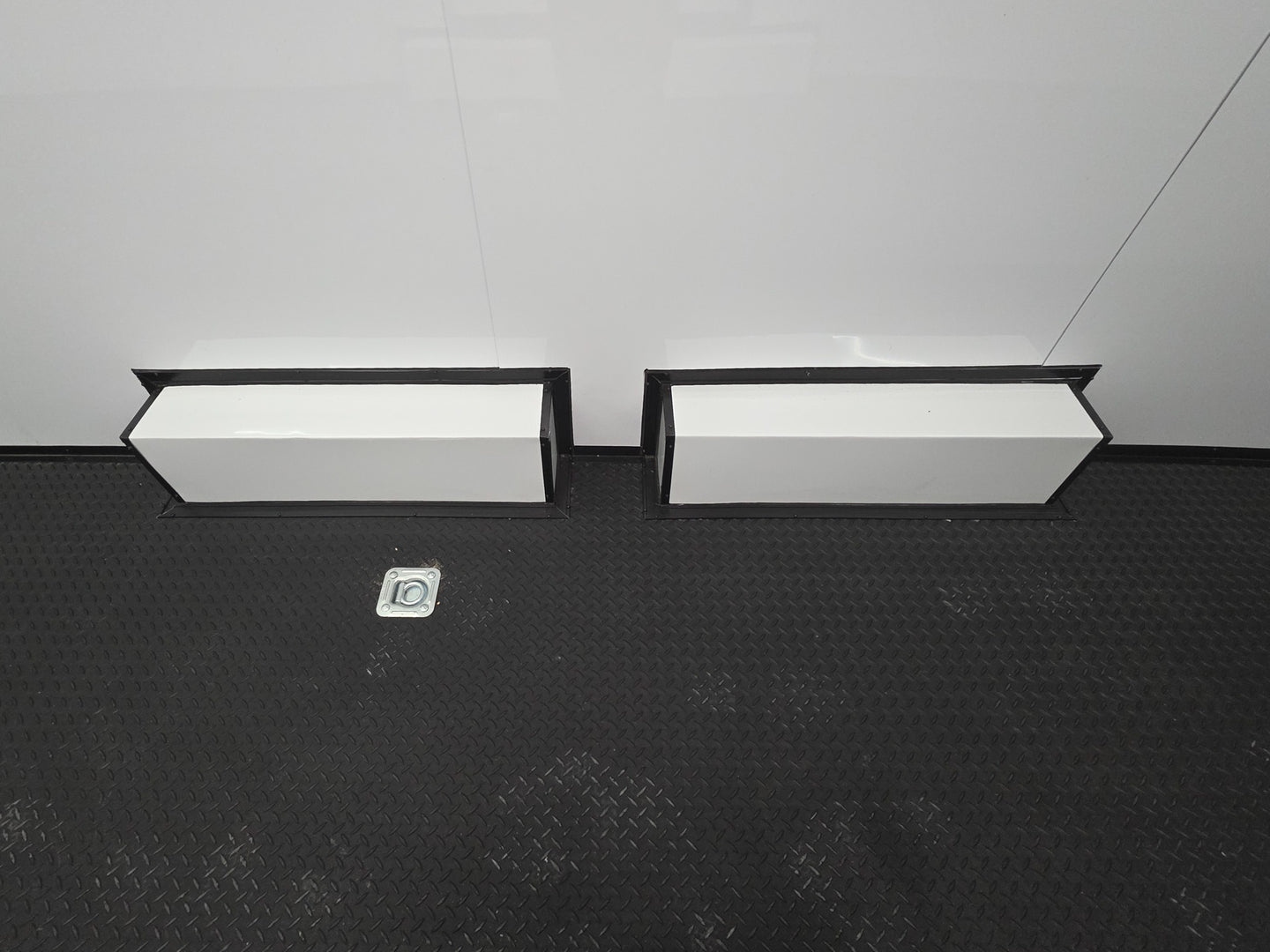 8.5x28 Enclosed Trailer Fully Loaded V Nose 30 Amp Elec. (2) 7,000LB Axle 14K GVWR Spread Axles Inside