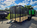 7x18 Dovetail Debris Utility Trailer w/ Side Gate 6 Foot Mesh sides (2) 3,500lb Axles 7K GVWR Front Left