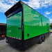 8.5x24 Lime Green w/ Blackout V-Nose Enclosed Trailer 9ft Interior (2) 5,200lb Axles Rear Right