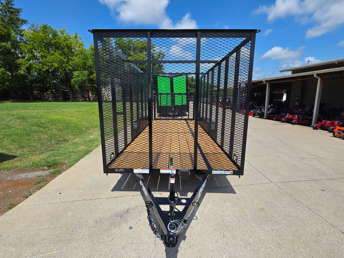 6.4x18 Debris Junk Trash Removal Leaf Trailer 6ft Mesh Sides (2) 3500lb Axles 7k GVWR - SLE Equipment - 2