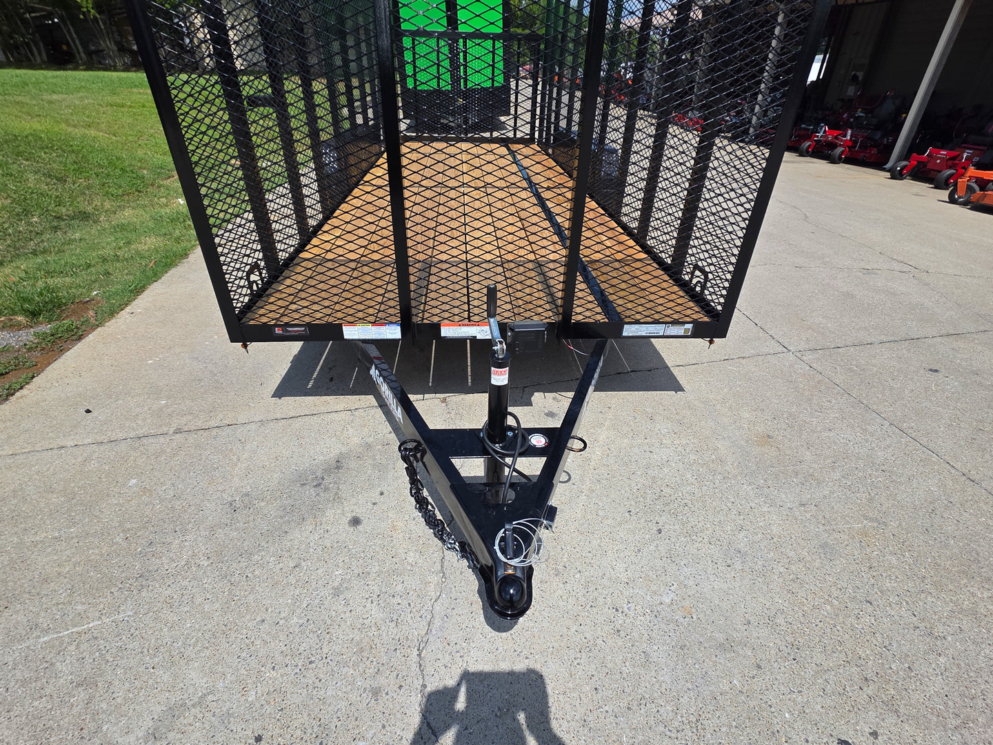 6.4x18 Debris Junk Trash Removal Leaf Trailer 6ft Mesh Sides (2) 3500lb Axles 7k GVWR - SLE Equipment - 12