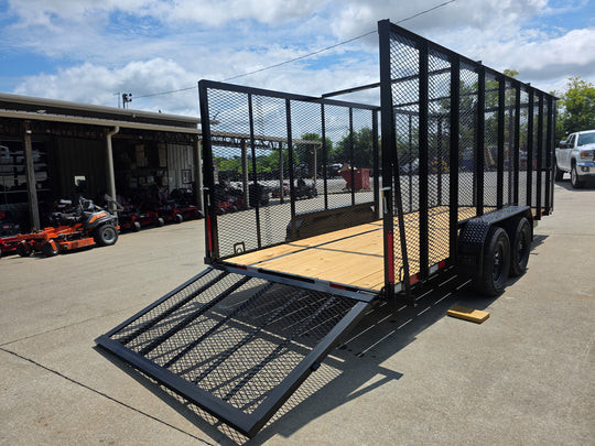 6.4x18 Debris Junk Trash Removal Leaf Trailer 6ft Mesh Sides (2) 3500lb Axles 7k GVWR - SLE Equipment - 9