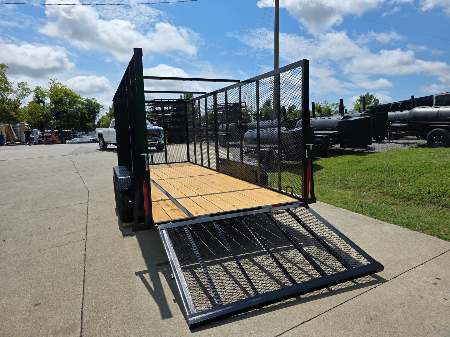 6.4x18 Debris Junk Trash Removal Leaf Trailer 6ft Mesh Sides (2) 3500lb Axles 7k GVWR - SLE Equipment - 11