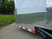 8.5x28 V Nose White Enclosed Trailer 7,000lb Axles Silver ATP Stone Guard