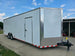 8.5x28 V Nose White Enclosed Trailer 7,000lb Axles Silver ATP Front Right