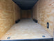 8.5x28 V Nose White Enclosed Trailer 7,000lb Axles Silver ATP Inside